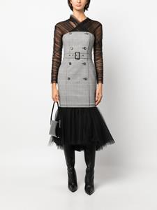 Moschino Midi-jurk met tule - Zwart