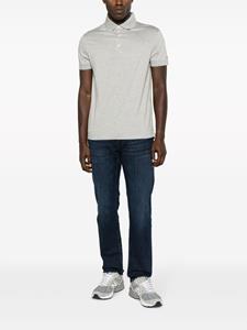 Tommy Hilfiger logo-embroidered cotton polo shirt - Grijs