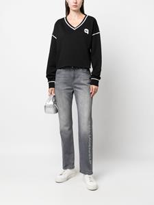 Karl Lagerfeld Jeans met stonewashed-effect - Grijs