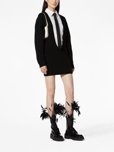 Valentino Mini-jurk met open voorkant - Zwart