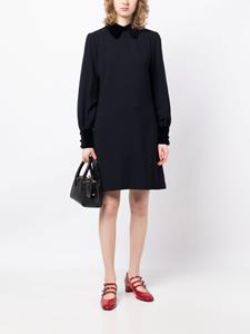 JANE Ryder spread-collar minidress - Blauw