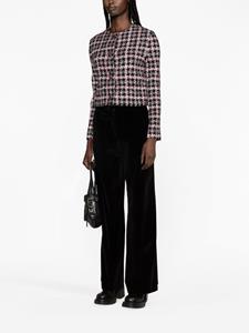 MSGM high-waisted flared trousers - Zwart