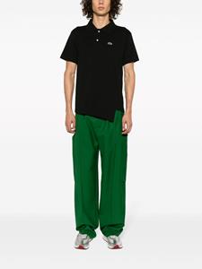 Comme Des Garçons Shirt x Lacoste asymmetric cotton polo shirt - Zwart