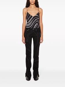 PUCCI Marmo-print staight-leg trousers - Zwart