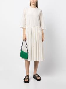 Sara Lanzi Mini-jurk met ronde hals - Wit