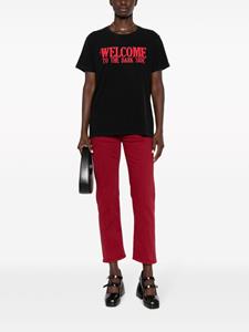 R13 straight-leg cropped jeans - Rood