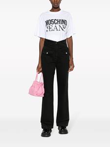 MOSCHINO JEANS folded-edge flared jeans - Zwart