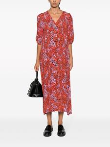 Bimba y Lola Midi-jurk met bloemenprint - Rood