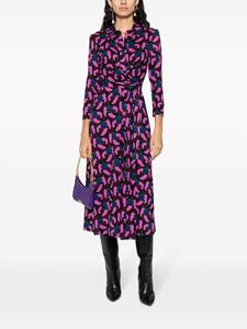 DVF Diane von Furstenberg Sana wrap shirtdress - Roze