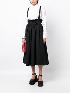 Noir Kei Ninomiya Geplooide midi-jurk - Zwart