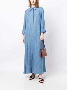 TWP long-length lyocell shirtdress - Blauw