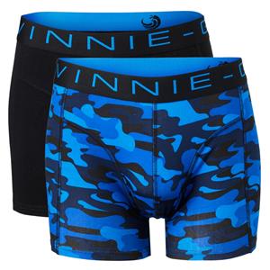 Vinnie-G Boxershorts 2-pack Black/Blue Army-L