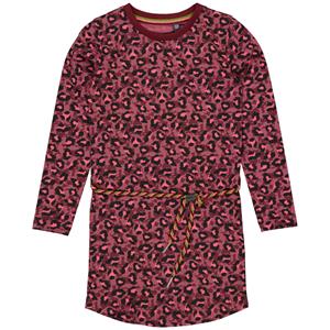 Quapi Meisjes jurk - Adella - AOP luipaard roze