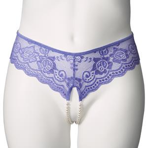 Nortie Lavender Purple Kruisloze Parel Hipster Plus Size   - Paars