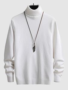 Zaful UNISEX Turtleneck Solid Color Skin Friendly Basic Pullover Sweater Warmth Winter Essentials Jumper