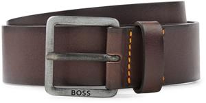 BOSS Ledergürtel mit Logo-Gravur auf der Schliesse