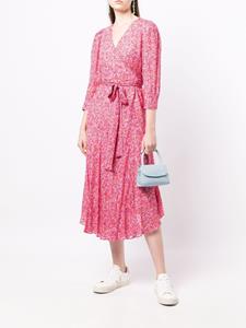 TWINSET Midi-jurk met gestrikte taille - Rood