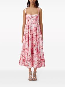 Giambattista Valli floral-print midi dress - Roze