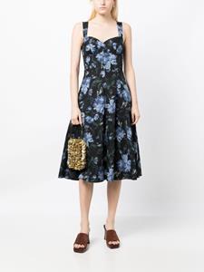 Marchesa Rosa Midi-jurk met bloemenprint - Blauw
