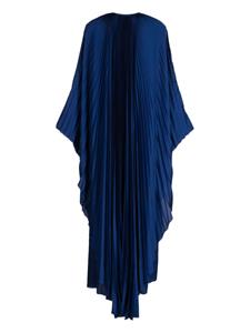 Semsem crystal-embellished plissé midi dress - Blauw