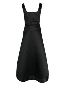Cynthia Rowley Midi-jurk met satijnen afwerking - Zwart