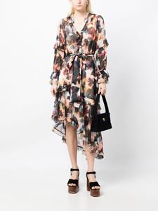Marchesa Rosa Midi-jurk met abstracte print - Veelkleurig