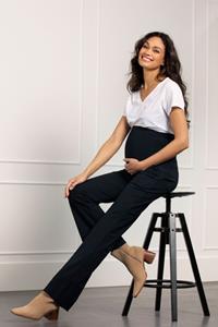 Studio Anneloes Maternity flair trousers - dark blue - 05453