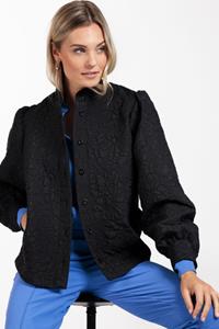 Studio Anneloes Palm quilted jacket - black - 08025