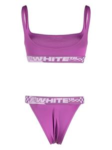 Off-White Bikini met logoband - Roze
