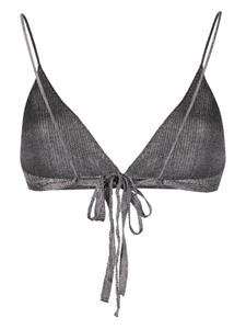 Paloma Wool Bikinitop met metallic-effect - Grijs