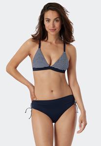Schiesser Midi-bikinislip zijkanten in hoogte verstelbaar donkerblauw - Mix & Match Reflections 