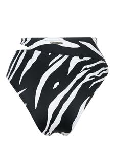 Stella McCartney Bikinislip met zebraprint - Zwart