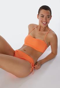 Schiesser Bandeau-bikinitop gevoerd softcups verstelbare bandjes oranje - Mix & Match Reflections 