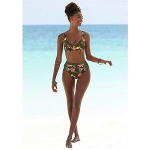 Lascana Bikinitop met beugels Tahiti met contrastkleurige inzetten