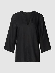 Drykorn Linnen blouse met V-hals, model 'ALENIA'