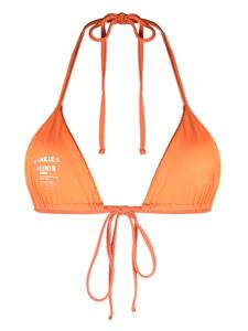 Frankies Bikinis Bikinitop met logoprint - Oranje