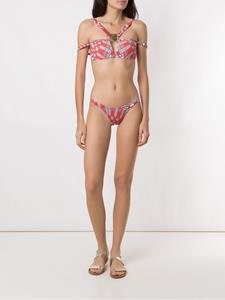 Amir Slama Bikini met geometrische print - Rood
