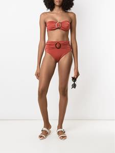 Brigitte Bikini met gesp details - Bruin