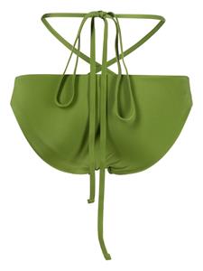 Christopher Esber Bikinislip met gestrikte zijkanten - Groen