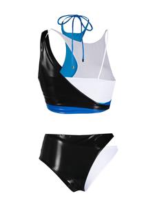 The Attico Tweekleurige bikini - Blauw
