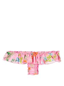 Cynthia Rowley Bikinislip met bloemenprint - Roze