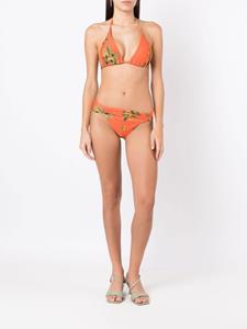 Lygia & Nanny Bikinitop met bloemenprint - Oranje