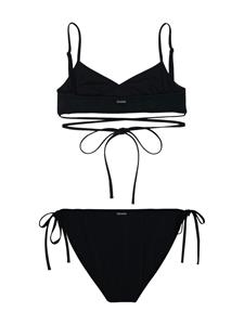Balenciaga Bikini met wikkelstijl - Zwart