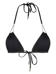 Saint Laurent Bikinitop met kettingdetail - Zwart