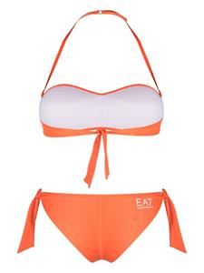 Ea7 Emporio Armani Bikini met logoprint - Oranje