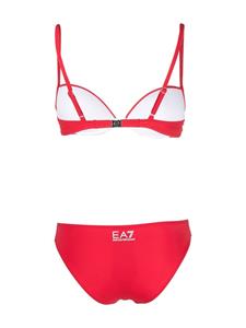 Ea7 Emporio Armani Bikini met logoprint - Rood