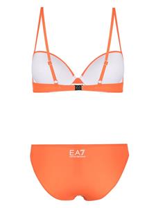 Ea7 Emporio Armani Bikini met logoprint - Oranje