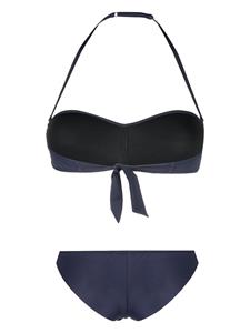Ea7 Emporio Armani Bikini verfraaid met logo - Blauw