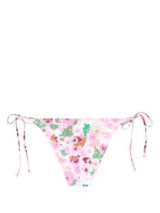 GANNI Bikinislip met bloemenprint - Roze