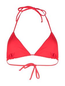 Moschino Bikinitop met logoprint - Rood